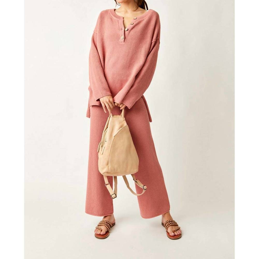 NEW FREE PEOPLE hailey lounge set in rosie